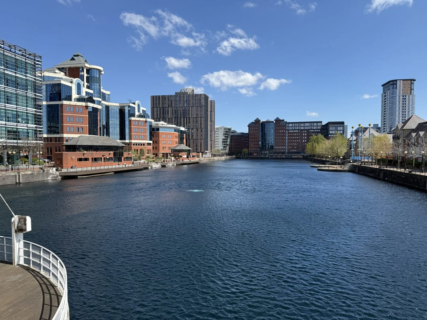 Salford Quays basin - the landscape that inspired LS Lowry