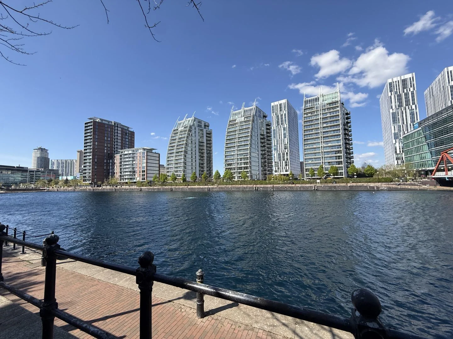 Salford Quays skyline, Manchester, 2026
